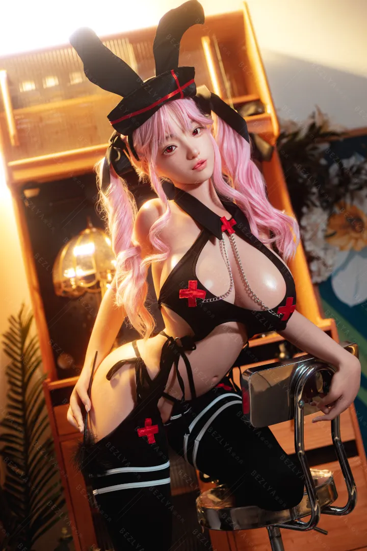 157cm (5ft2) K-Cup Lightweight Silicone Sex Doll ROS Head Bletilla